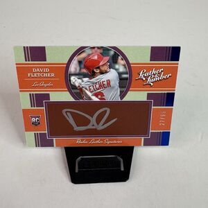 David Fletcher 2019 Leather and Lumber RC Leather Signatures #131 Auto /99 LA
